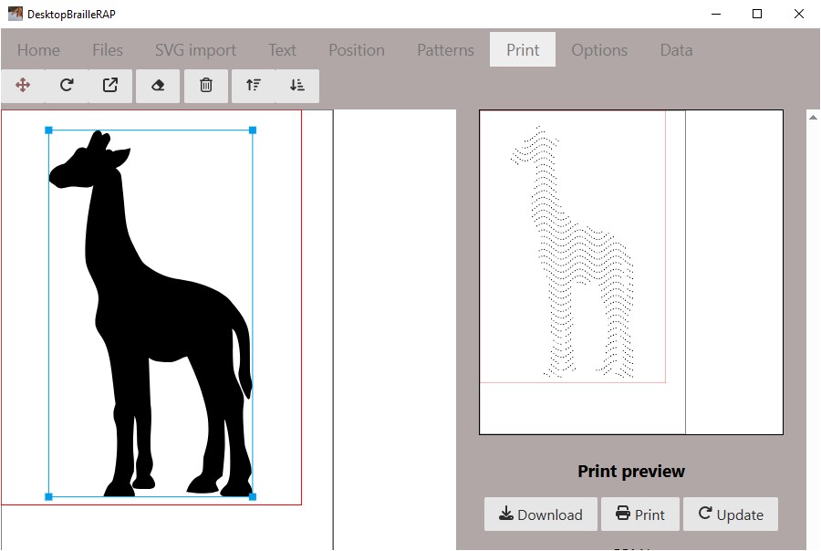 Pattern page screenshot